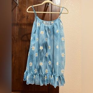 NWOT Sheer Ruffled Top